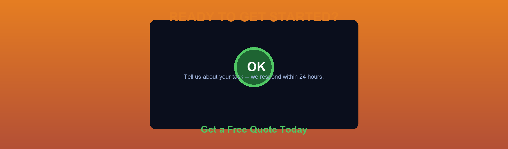 Get a Free Quote — Tell Us About Your Task